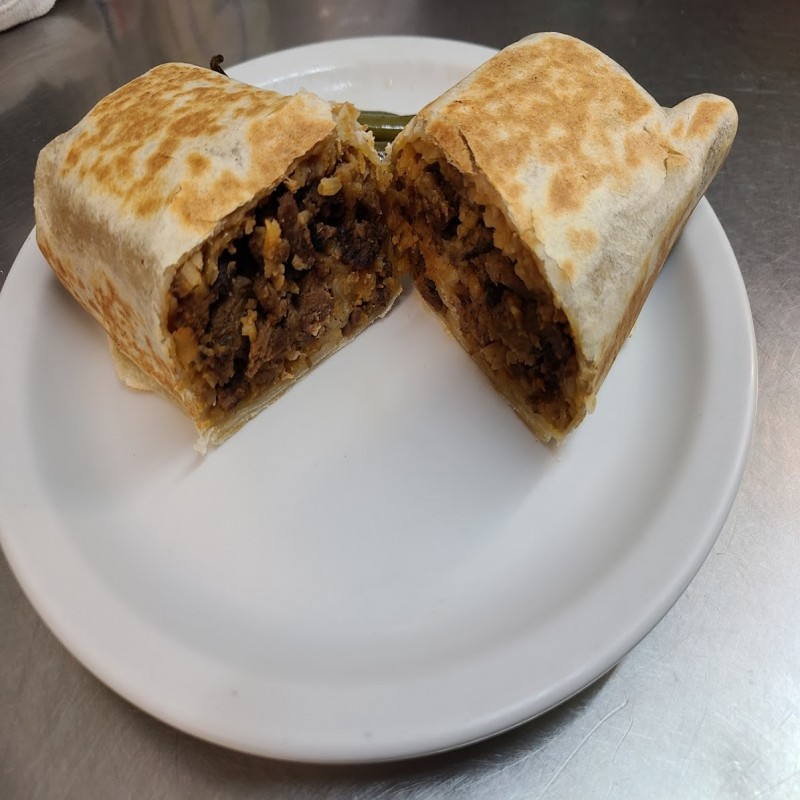 Burrito with favorite choice of meat